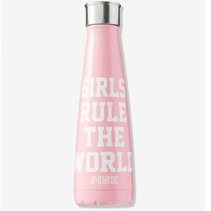 NEW Pink S'well Water Bottle GIRLS RULE WORLD Victoria’s Secret Fitness Exercise